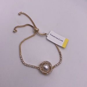 COPY - Gold pearl slider bracelet